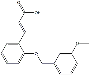 3-{2-[(3-methoxyphenyl)methoxy]phenyl}prop-2-enoic acid 구조식 이미지