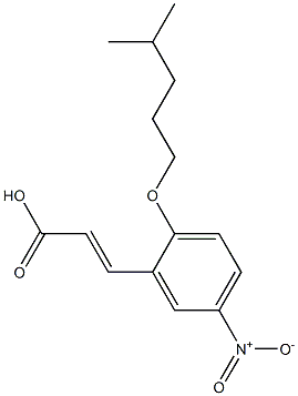 3-{2-[(4-methylpentyl)oxy]-5-nitrophenyl}prop-2-enoic acid Structure