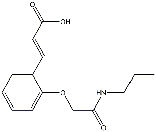 3-{2-[(prop-2-en-1-ylcarbamoyl)methoxy]phenyl}prop-2-enoic acid 구조식 이미지