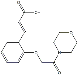 3-{2-[2-(morpholin-4-yl)-2-oxoethoxy]phenyl}prop-2-enoic acid 구조식 이미지