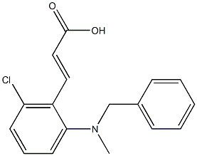 3-{2-[benzyl(methyl)amino]-6-chlorophenyl}prop-2-enoic acid Structure