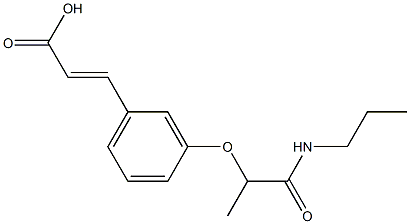 3-{3-[1-(propylcarbamoyl)ethoxy]phenyl}prop-2-enoic acid Structure