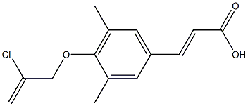 3-{4-[(2-chloroprop-2-en-1-yl)oxy]-3,5-dimethylphenyl}prop-2-enoic acid Structure