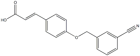 3-{4-[(3-cyanophenyl)methoxy]phenyl}prop-2-enoic acid Structure