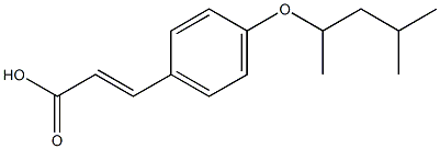 3-{4-[(4-methylpentan-2-yl)oxy]phenyl}prop-2-enoic acid Structure