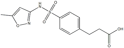 3-{4-[(5-methyl-1,2-oxazol-3-yl)sulfamoyl]phenyl}propanoic acid 구조식 이미지