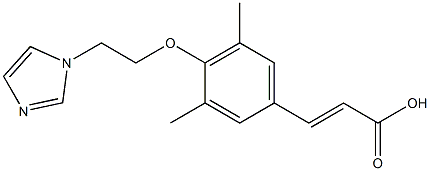 3-{4-[2-(1H-imidazol-1-yl)ethoxy]-3,5-dimethylphenyl}prop-2-enoic acid 구조식 이미지