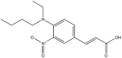 3-{4-[butyl(ethyl)amino]-3-nitrophenyl}prop-2-enoic acid Structure