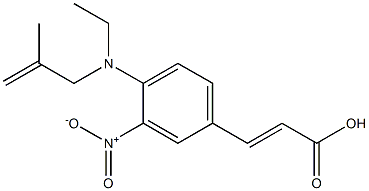 3-{4-[ethyl(2-methylprop-2-en-1-yl)amino]-3-nitrophenyl}prop-2-enoic acid Structure