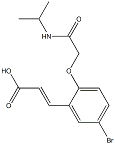 3-{5-bromo-2-[(propan-2-ylcarbamoyl)methoxy]phenyl}prop-2-enoic acid Structure