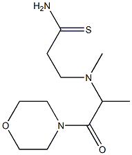 3-{methyl[1-(morpholin-4-yl)-1-oxopropan-2-yl]amino}propanethioamide 구조식 이미지