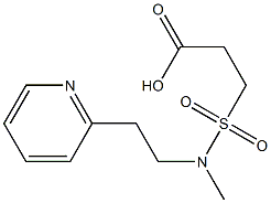 3-{methyl[2-(pyridin-2-yl)ethyl]sulfamoyl}propanoic acid 구조식 이미지