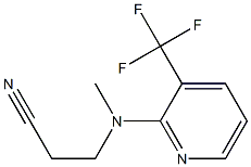 3-{methyl[3-(trifluoromethyl)pyridin-2-yl]amino}propanenitrile Structure