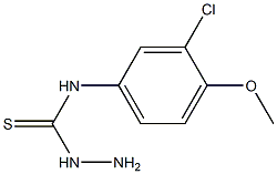 3-amino-1-(3-chloro-4-methoxyphenyl)thiourea Structure