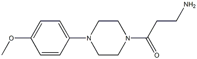 3-amino-1-[4-(4-methoxyphenyl)piperazin-1-yl]propan-1-one 구조식 이미지