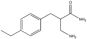3-amino-2-[(4-ethylphenyl)methyl]propanamide 구조식 이미지