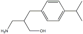 3-amino-2-{[4-(propan-2-yl)phenyl]methyl}propan-1-ol 구조식 이미지