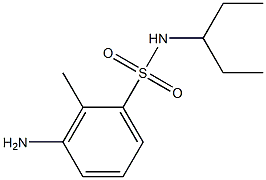 3-amino-2-methyl-N-(pentan-3-yl)benzene-1-sulfonamide 구조식 이미지