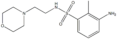 3-amino-2-methyl-N-[2-(morpholin-4-yl)ethyl]benzene-1-sulfonamide Structure