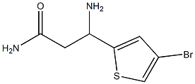 3-amino-3-(4-bromothiophen-2-yl)propanamide 구조식 이미지