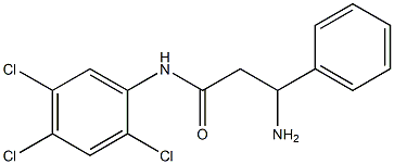 3-amino-3-phenyl-N-(2,4,5-trichlorophenyl)propanamide 구조식 이미지