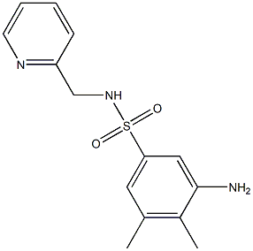 3-amino-4,5-dimethyl-N-(pyridin-2-ylmethyl)benzene-1-sulfonamide Structure