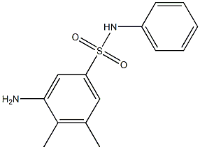 3-amino-4,5-dimethyl-N-phenylbenzene-1-sulfonamide Structure