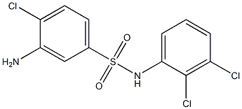 3-amino-4-chloro-N-(2,3-dichlorophenyl)benzene-1-sulfonamide 구조식 이미지