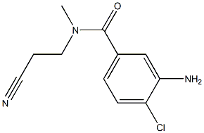 3-amino-4-chloro-N-(2-cyanoethyl)-N-methylbenzamide Structure