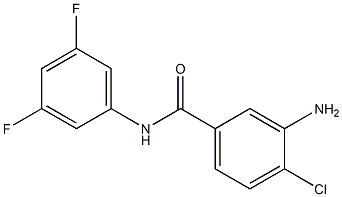 3-amino-4-chloro-N-(3,5-difluorophenyl)benzamide 구조식 이미지