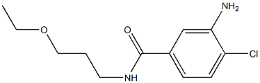 3-amino-4-chloro-N-(3-ethoxypropyl)benzamide 구조식 이미지