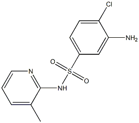 3-amino-4-chloro-N-(3-methylpyridin-2-yl)benzene-1-sulfonamide Structure