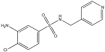 3-amino-4-chloro-N-(pyridin-4-ylmethyl)benzene-1-sulfonamide 구조식 이미지