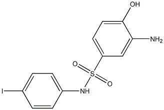 3-amino-4-hydroxy-N-(4-iodophenyl)benzene-1-sulfonamide Structure