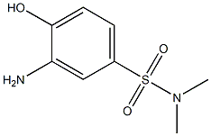 3-amino-4-hydroxy-N,N-dimethylbenzene-1-sulfonamide 구조식 이미지