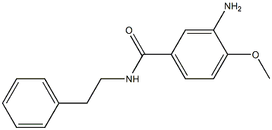 3-amino-4-methoxy-N-(2-phenylethyl)benzamide Structure