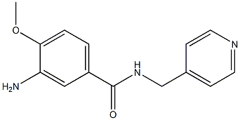 3-amino-4-methoxy-N-(pyridin-4-ylmethyl)benzamide 구조식 이미지