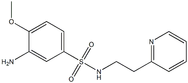 3-amino-4-methoxy-N-[2-(pyridin-2-yl)ethyl]benzene-1-sulfonamide 구조식 이미지