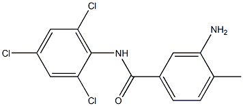 3-amino-4-methyl-N-(2,4,6-trichlorophenyl)benzamide 구조식 이미지