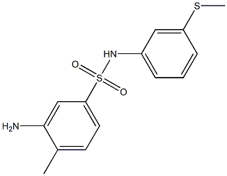 3-amino-4-methyl-N-[3-(methylsulfanyl)phenyl]benzene-1-sulfonamide Structure