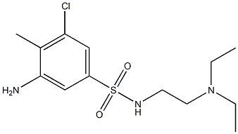 3-amino-5-chloro-N-[2-(diethylamino)ethyl]-4-methylbenzene-1-sulfonamide Structure