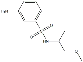 3-amino-N-(1-methoxypropan-2-yl)benzene-1-sulfonamide 구조식 이미지