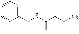 3-amino-N-(1-phenylethyl)propanamide Structure