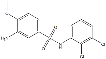 3-amino-N-(2,3-dichlorophenyl)-4-methoxybenzene-1-sulfonamide Structure