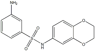 3-amino-N-(2,3-dihydro-1,4-benzodioxin-6-yl)benzene-1-sulfonamide 구조식 이미지