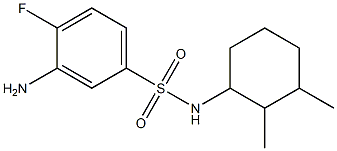 3-amino-N-(2,3-dimethylcyclohexyl)-4-fluorobenzene-1-sulfonamide Structure