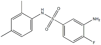 3-amino-N-(2,4-dimethylphenyl)-4-fluorobenzene-1-sulfonamide Structure