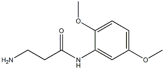 3-amino-N-(2,5-dimethoxyphenyl)propanamide 구조식 이미지