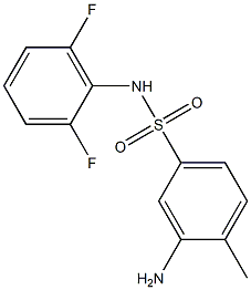 3-amino-N-(2,6-difluorophenyl)-4-methylbenzene-1-sulfonamide 구조식 이미지