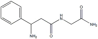 3-amino-N-(2-amino-2-oxoethyl)-3-phenylpropanamide Structure